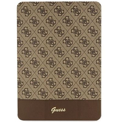 Guess 4G Stripe Allover case for iPad 10.2" - brown