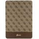 Guess 4G Stripe Allover case for iPad 10.2" - brown
