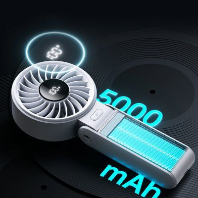 11. Jisulife Handheld Fan Life7 3600mAh Portable USB Fan - Gray
