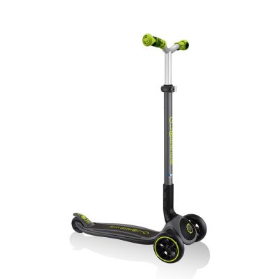 14. Globber Master Prime 3-Wheel Scooter / Black - Lime Green 664-106