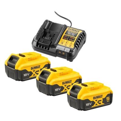 3. DeWALT DCB1104P3-QW Power Tool Battery/Charger Battery and Charger Set