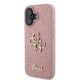 2. Guess Fixed Glitter Big 4G iPhone 16 Case - Pink