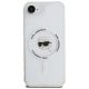 3. Karl Lagerfeld IML Metal Karl Head MagSafe Case for iPhone 16e White