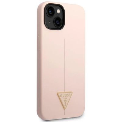 4. Guess GUHCP14MSLTGP iPhone 14 Plus 6.7" pink/pink hardcase Silicone Triangle