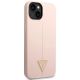 4. Guess GUHCP14MSLTGP iPhone 14 Plus 6.7" pink/pink hardcase Silicone Triangle