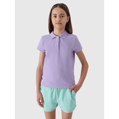 Girls' regular polo shirt 4F Junior