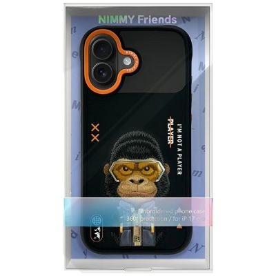 7. Nimmy Cool&Cute 2.0 Gorilla Case for iPhone 17 - Black