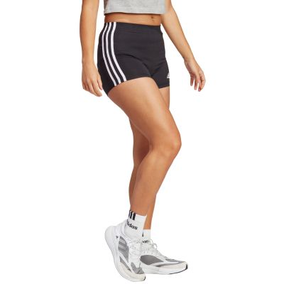 10. adidas Essentials 3-Stripes Single Jersey Booty Shorts W IC0757
