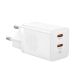 4. Baseus GaN5 Pro 40W 2xUSB-C Wall Charger - White