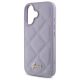 6. Guess Quilted Metal Logo case for iPhone 16 - light purple