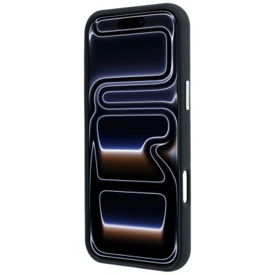 5. BMW Sign Deboss Quilted Metal Logo MagSafe Case for iPhone 18 Pro / 17 Pro - Black