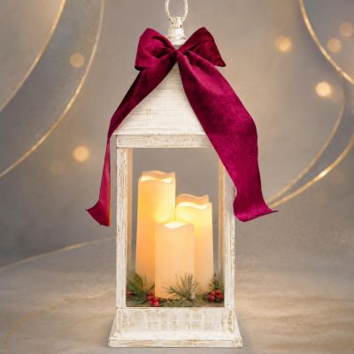 5. LANTERN ADVENT LANTERN LED 60CM 3 CANDLES WHITE