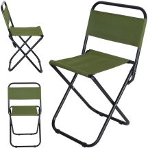 FOLDING CAMPING CHAIR 35X28X58CM GREEN ENERO CAMP