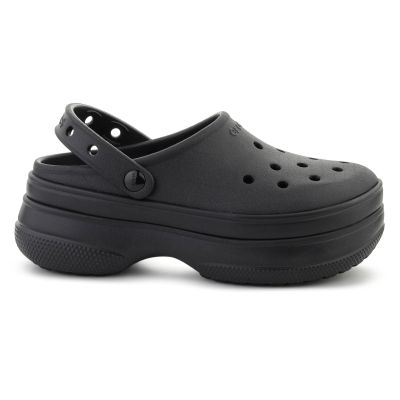 6. CROCS CLASSIC STACKED CLOG BLACK/BLACK 211355-060