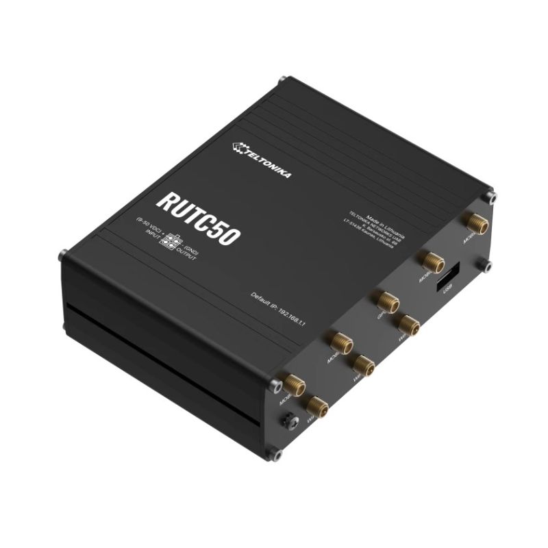 3. Teltonika RUTC50 Gigabit Ethernet Dual-band (2.4 GHz/5 GHz) 5G Wireless Router Black