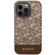 3. Guess GUHMP14LHGCFSEW iPhone 14 Pro 6.1" brown/brown hard case GCube Stripes MagSafe