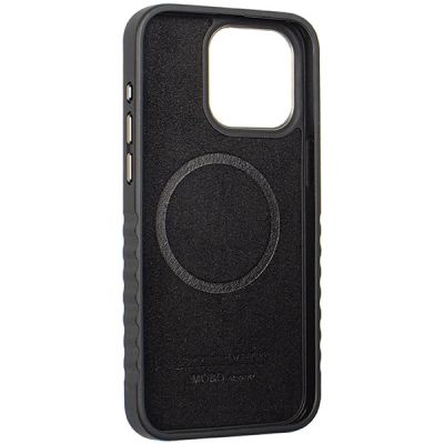 7. Audi Genuine Leather case with MagSafe for iPhone 15 Pro - black and red