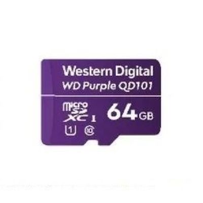 WD Purple microSDXC WDD064G1P0C memory card (64GB; Class 10, Class U1)