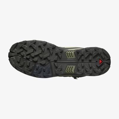 3. Salomon X Ultra 5 Mid GTX hiking shoes - peat/gray green/blue
