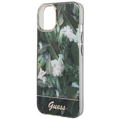 6. Guess Jungle Collection iPhone 14 Case - Green