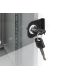 13. Wall-mounted network cabinet 10" 9U rack 312x300, glass door, gray, undivided, assembled, 30kg