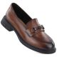 Women's brown leather lords shoes Vinceza 39991