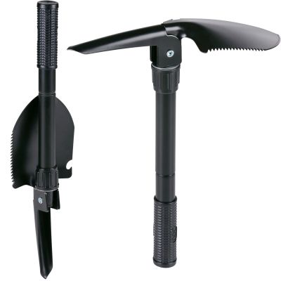 SHOVEL PICKAXE SURVIVAL FOLDING SHOVEL IN A 4-IN-1 CASE