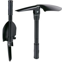 SHOVEL PICKAXE SURVIVAL FOLDING SHOVEL IN A 4-IN-1 CASE