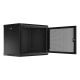 2. WALL-HUNG RACK CABINET 19" 9U 600X450 BLACK PERFORATED DOOR LANBERG (FLAT PACK)