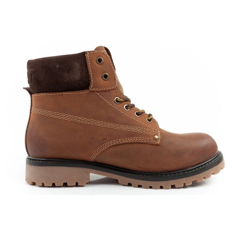 4. Wrangler Arch men's shoes Chelsea boots elegant ankle boots natural leather brown