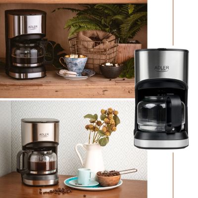 9. Adler AD 4407 drip coffee maker (550W; black)