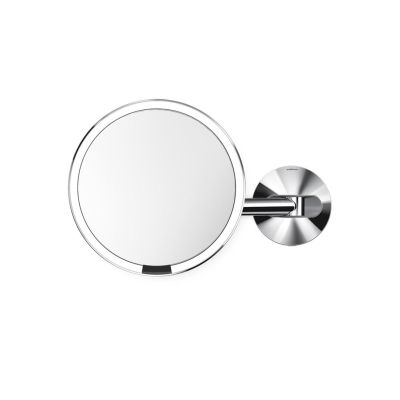 2. simplehuman ST3016 Makeup Mirror Screws Round Brushed Steel