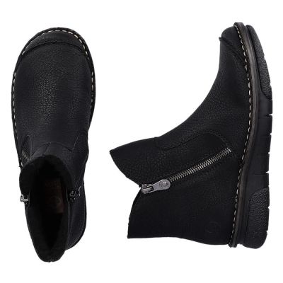 49. Comfortable insulated ankle boots Rieker W RKR612 black