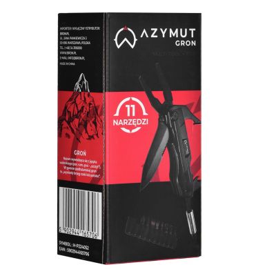 6. AZIMUTH Gron Multitool - 11 tools + 9 bits + holster (H-P224052)
