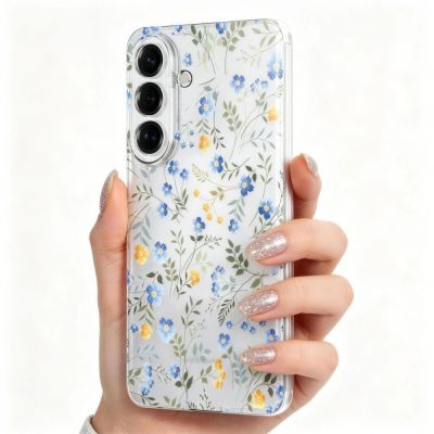 2. Tech-Protect FlexAir Case for Samsung Galaxy A57 5G - Multicolor Flowers