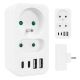 MACLEAN 2-Socket Power Outlet + 4x USB MCE249 F/W