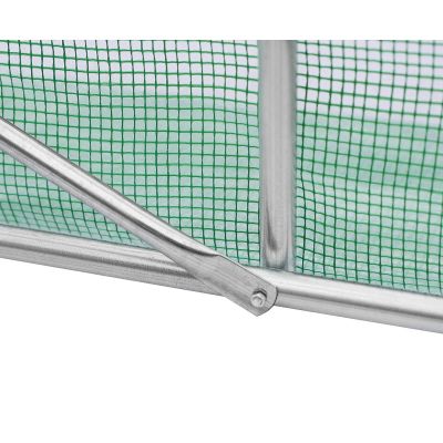 34. GREENHOUSE GARDEN TUNNEL 200x350x200CM PE GREEN STEEL STRUCTURE