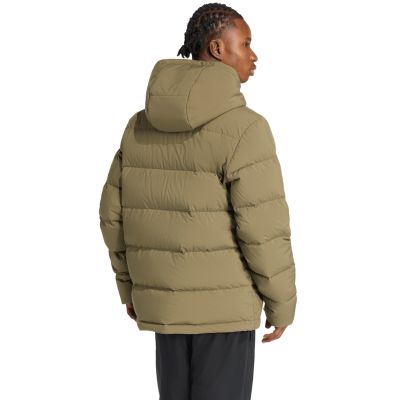 9. Men's adidas Helionic Climawarm Hoodie Jacket Olive JX0580