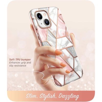 2. Supcase Cosmo iPhone 14 Plus Case - Pink Marble