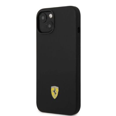 2. Ferrari FEHMSIP14MBK iPhone 14 Plus 6.7" black/black hardcase Silicone Metal Logo Magsafe