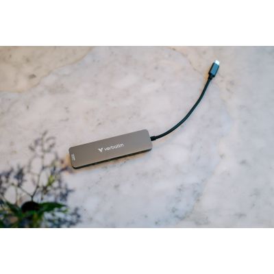 6. Verbatim 32156 USB 3.2 Gen 1 (3.1 Gen 1) Type-C Hubs and Hubs 5000 Mbit/s Gray