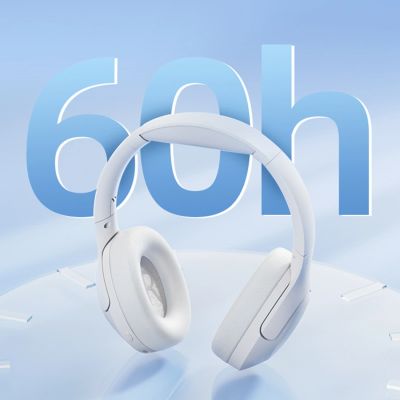 9. QCY H3 Lite Over-Ear Headphones with ANC and Bluetooth 5.3 - White