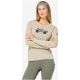 3. Women's SUPER.NATURAL W DOG EXCURSION LS Long-Sleeve Top Beige