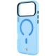 6. BMW Sign Frosted IML & Metal Logo MagSafe Case for iPhone 18 Pro Max / 17 Pro Max - Blue