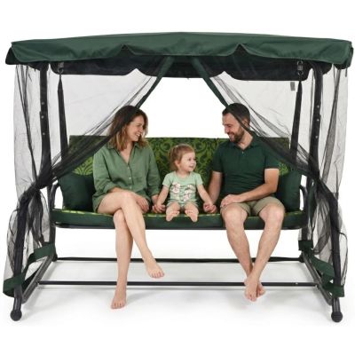 3. 3-SEAT GARDEN SWING LENA WITH MOSQUITO NET