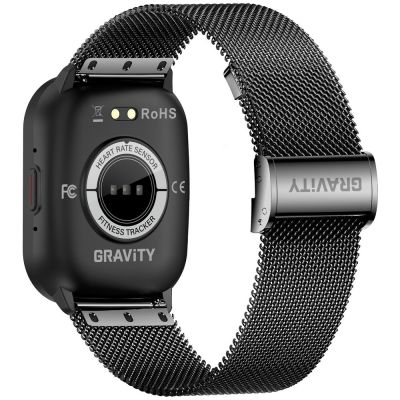 10. Smartwatch Gravity Black Strap + Bracelet GT43-5