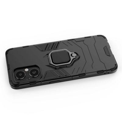 5. Ring Armor tough hybrid case cover + magnetic holder for OnePlus Nord N20 5G black