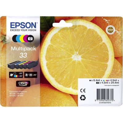 2. Epson Oranges Multipack 5-colors 33 Claria Premium Ink