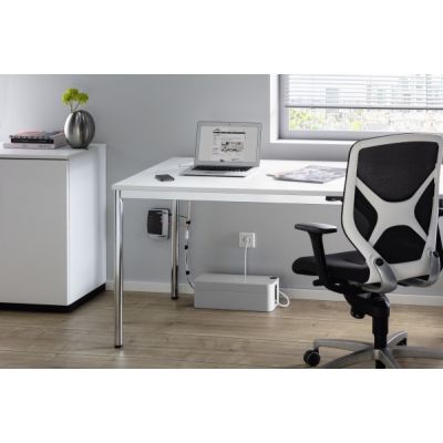 5. Durable Cavoline Box L Desk Cable Box, Grey, 1 pc.