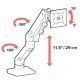 4. Ergotron HX Desk Monitor Arm White - desk mount for monitor